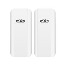 Pack de dos transmisores CPE Wi-Tek para CCTV. Transmisión de hasta 5 km. 1 puerto Ethernet LAN Gigabit. Entrada PoE 802.3af/at.