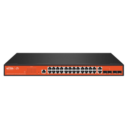 Comprar Wi-Tek WITEK-0013 WI-PMS328GF Switch PoE gestionable L2 Wi-Tek . 24 puertos PoE+ Gigabit y 4 puertos Combo (RJ45/SFP) Gigabit. Entrega PoE total de 400W. Soporta IGMP Snooping, Link Aggregation, Lop Protection. La función QoS e IGMP Snooping opti