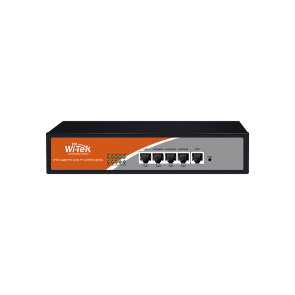 Wi-Tek WITEK-0104 WI-AC105P Pasarela VPN WAN múltiple Wi-Tek con salida PoE. Integra gestión de pasarela y de controlador de CA.
