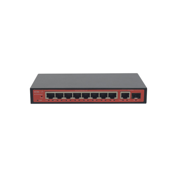 Wi-Tek WITEK-0111 WI-PCES308GF Switch PoE gestionado en la nube. 8 puertos PoE Gigabit. 1 puerto Uplink RJ45 Gigabit. 1 puerto U