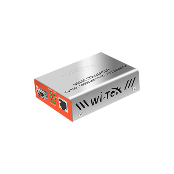 Wi-Tek WITEK-0136 WI-MC111GP Convertidor de medios Wi-Tek. Puerto Ethernet RJ45 100/1000Mbps. Puerto SFP de 1000Mbps. Longitud d