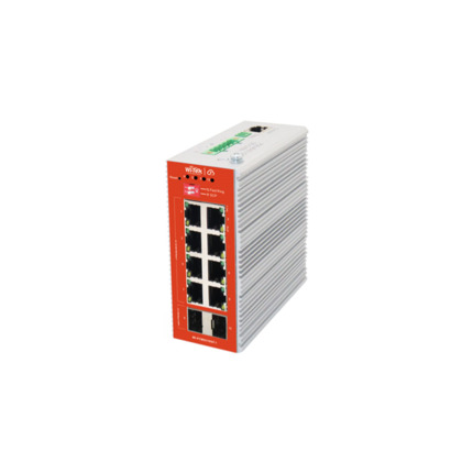 Comprar Wi-Tek WITEK-0150 WI-PCMS310GF-I V2 Switch PoE Layer 2 Gestionable en la nube. Gestión remota de cámaras ONVIF. 8 puertos PoE+ Gigabit. 2 puertos SFP Gigabit. Entrega PoE total de 120W. Modo DIP múltiple con Anillo rápidoy SCP. Temperatura de fun