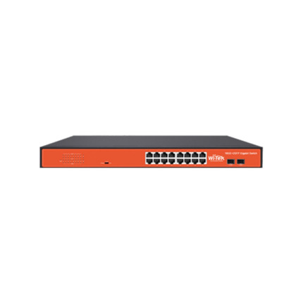 Comprar Wi-Tek WITEK-0160 WI-SG116F V2 Switch no gestionable Wi-Tek de gama comercial. 16 puertos RJ45 Gigabit. 2 ranuras SPF Gigabit. VLAN por Dip Switch. Modo de prioridad de vídeo. Admite instalación de escritorio o rack. Plug & Play sin configuración