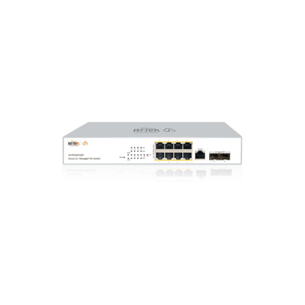 Comprar Wi-Tek WITEK-0161 WI-PCMS310GF V2 Switch PoE gestionable L2+ Wi-Tek de gama comercial. 8 puertos PoE Gigabit. 2 ranuras SFP Gigabit. 1 puerto consola. Entrega PoE total de 140W. Permite gestión en la nube. Soporta IGMP Snooping, agregación de enl