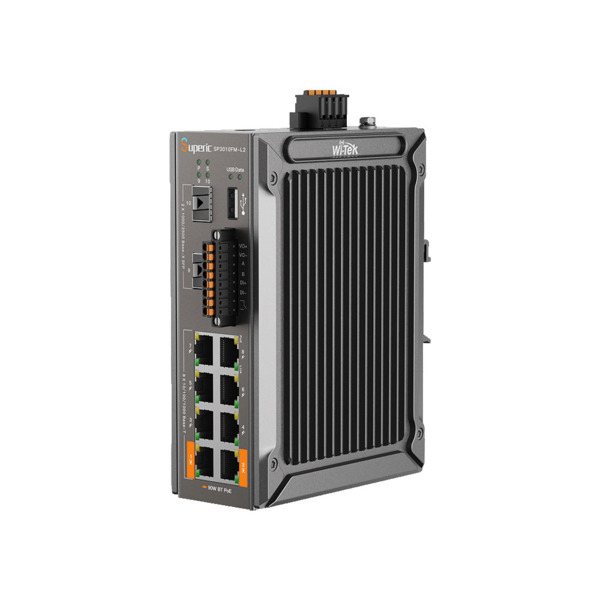 Wi-Tek WITEK-0178 SP3010FM-L2 V3 Switch PoE L2+ industrial Wi-Tek Superic. 8 puertos Gigabit (2 PoE++ 90W y 6 PoE+). 2 puertos S