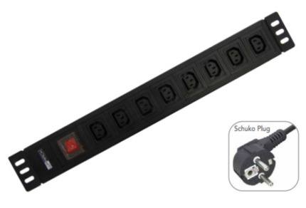Comprar WP WPN-PDU-G05-08 base múltiple 2 m 8 salidas AC Negro