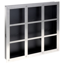 X-SECURITY VTOF009-VTOB115 Panel frontal y caja de registro - Específica para videoporteros - Compatible con módulos XS-V2000E-M