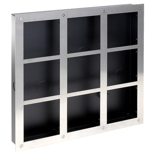 X-SECURITY VTOF009-VTOB115 Panel frontal y caja de registro - Específica para videoporteros - Compatible con módulos XS-V2000E-M