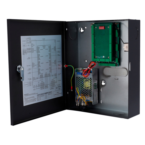 X-SECURITY XS-AC2204-CBOX Controladora de acceso biométrica - Acceso por huella, tarjeta o contraseña - Comunicación TCP/IP - 8