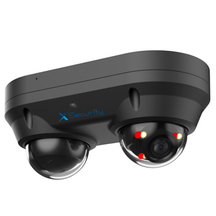 Comprar X-SECURITY XS-IPD850A-4P-DUAL-BLACK X-Security Cámara IP Domo dual - 2x 4 Megapíxel  (2560x1440) - 2x Lente fija 2.8mm - WDR 120dB | Dual Light(IR 30m y Luz Blanca 20m) - WizSense, con clasificación de humano y vehículo
 - MicroSD 256GB / IP67 &a