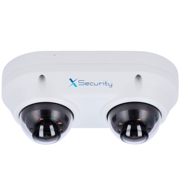 X-SECURITY XS-IPD850A-4P-DUAL X-Security Cámara IP Domo dual - 2x 4 Megapíxel  (2560x1440) - 2x Lente fija 2.8mm - WDR 120dB | D (1)
