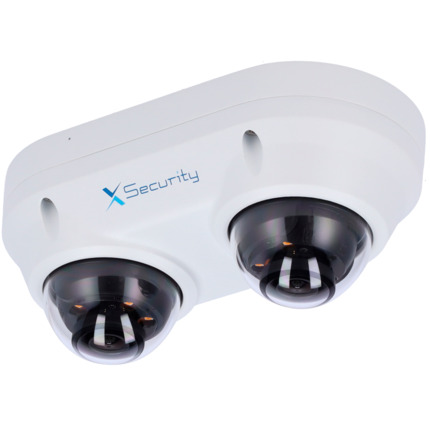 Comprar X-SECURITY XS-IPD850A-4P-DUAL X-Security Cámara IP Domo dual - 2x 4 Megapíxel  (2560x1440) - 2x Lente fija 2.8mm - WDR 120dB | Dual Light(IR 30m y Luz Blanca 20m) - WizSense, con clasificación de humano y vehículo
 - MicroSD 256GB / IP67 &amp; IK