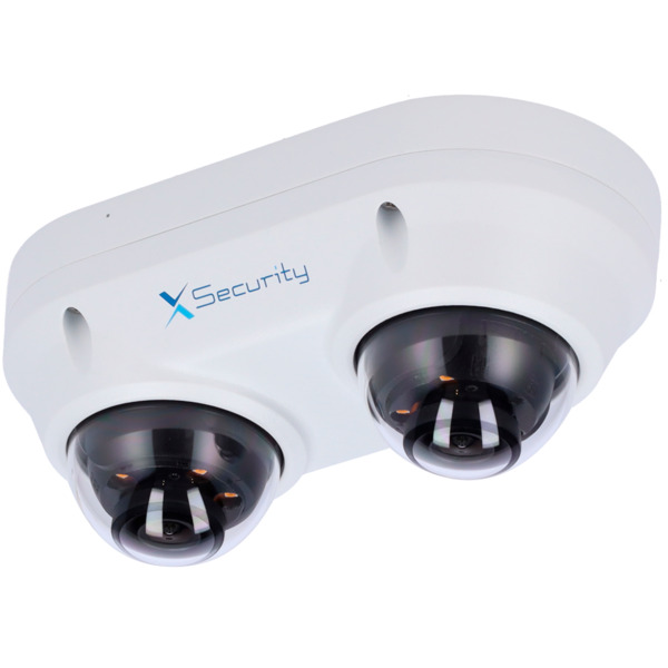 X-SECURITY XS-IPD850A-4P-DUAL X-Security Cámara IP Domo dual - 2x 4 Megapíxel (2560x1440) - 2x Lente fija 2.8mm - WDR 120dB | D