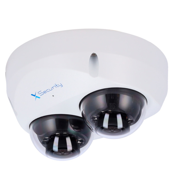 X-SECURITY XS-IPD850A-4U-MIND X-Security Cámara IP Domo dual - 2x 4 Megapíxel (2560x1440) - Lente fija 2.8mm - WDR 120dB | Dual
