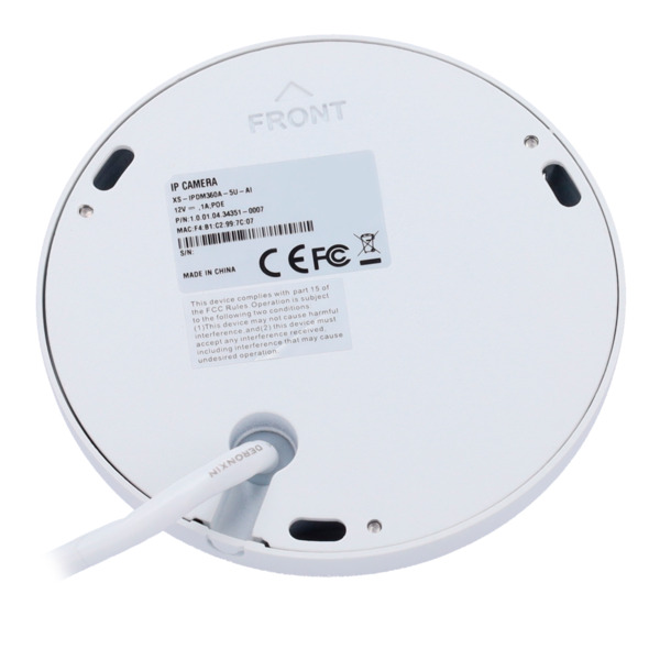 X-SECURITY XS-IPDM360A-5U-AI X-Security Fisheye WizMind - Cámara IP 5 Megapixel - 1/2.7 Progressive CMOS - Lente 1.4 mm |  - Fun (3)