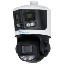 X-SECURITY XS-IPSD5510TA-8P-TIOC-TANDEM X-Security IP tándem gama ULTRA - Doble Lente (Panorámica 8Mpx + PTZ 4Mpx) - Lente PTZ 4