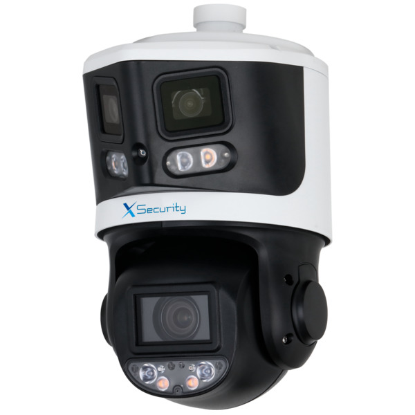 X-SECURITY XS-IPSD5510TA-8P-TIOC-TANDEM X-Security IP tándem gama ULTRA - Doble Lente (Panorámica 8Mpx + PTZ 4Mpx) - Lente PTZ 4