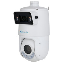 X-SECURITY XS-IPSD6325TA-4P-DL-TANDEM X-Security IP tándem gama ULTRA - Doble Lente (Panorámica 2Mpx + PTZ 4Mpx) - Lente PTZ 5~1