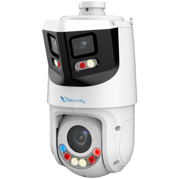 X-SECURITY XS-IPSD6325TA-8P-TIOC-TANDEM X-Security IP tándem gama ULTRA - Doble Lente (Panorámica 8Mpx + PTZ 4Mpx) - Lente PTZ 5