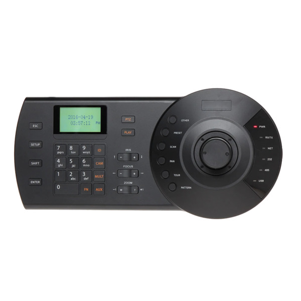 X-SECURITY XS-KB1000N-E Teclado de control IP X-Security - Pantalla LCD - Conexión RS485 / RS422 / RJ45 / RS232 - Joystick 3 axi