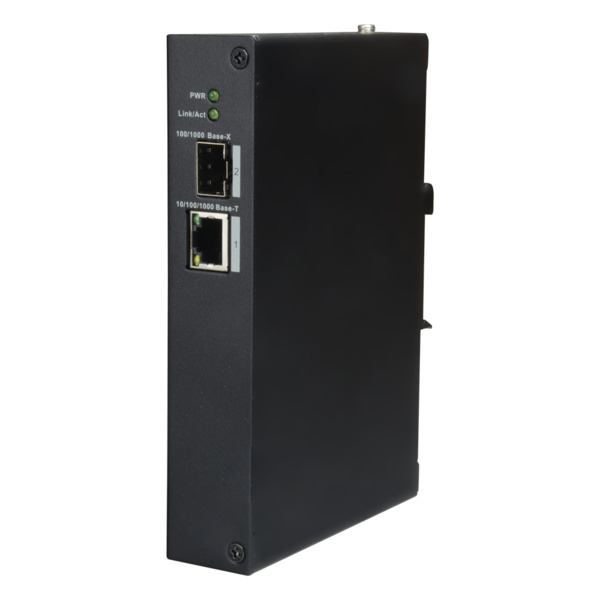 X-SECURITY XS-SW02FC-DIN X-Security - Switch de sobremesa - 1 puerto1 RJ45 + 1 Puerto SFP fibra - Velocidad 100/1000 Mbps - Plug