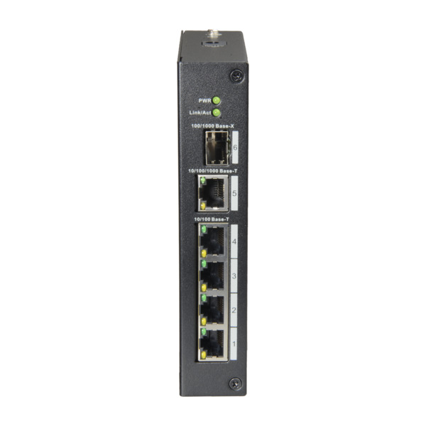 X-SECURITY XS-SW06-DIN X-Security - Switch de sobremesa - 4 puertos RJ45 + 1 Gigabit Combo Port - Velocidad 10/100 Mbps - Plug & (7)