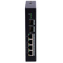X-SECURITY XS-SW0604HIPOE-MF-120-DIN Switch PoE X-Security - 3 puertos FE + 1GE + 2  SFP GE - 60W puerto 4 / 30W puerto 1-3/ Máx (2)