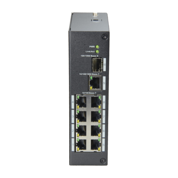 X-SECURITY XS-SW09-C-DIN X-Security - Switch Industrial - 8 puertos RJ45 + 1 Uplink GIGA + 1 SFP - Velocidad 10/100 Mbps - Plug (7)