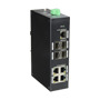 X-SECURITY XS-SW09-GF-DIN Switch X-Security - 5 Puertos RJ-45 - 4 Puertos SFP Gigabit - Velocidad 10/100/1000 Mbps - Soporta dob (6)