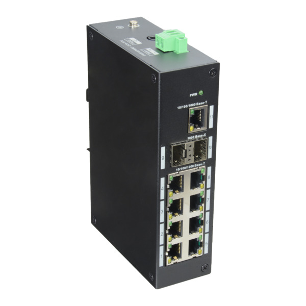 X-SECURITY XS-SWI1100-GDIN Switch Industrial X-Security - 9 puertos RJ45 + 2 puerto Uplink (SFP) - Velocidad 10/100/1000 Mbps - (5)