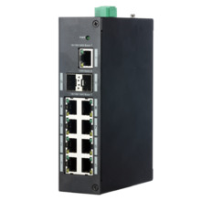 X-SECURITY XS-SWI1100-GDIN Switch Industrial X-Security - 9 puertos RJ45 + 2 puerto Uplink (SFP) - Velocidad 10/100/1000 Mbps -