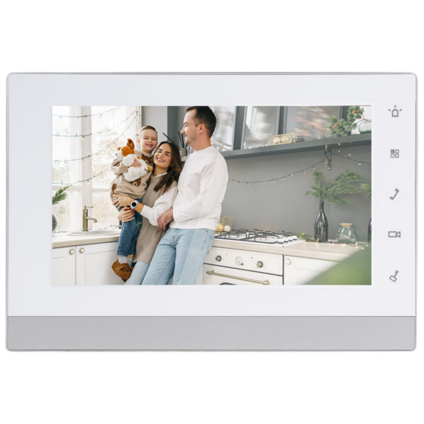 X-SECURITY XS-V1550-2 Monitor para Videoportero - Pantalla TFT LCD de 7" - 3 grupos de puertos a 2 hilos - 6 entradas de al