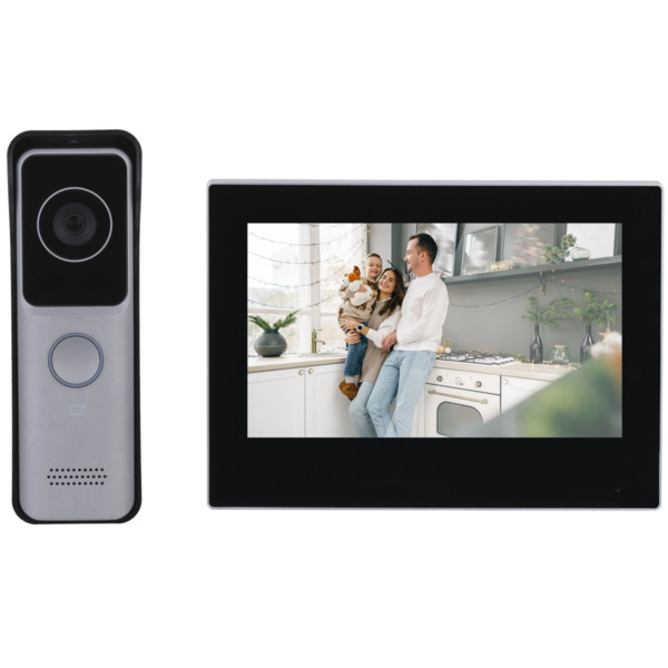X-SECURITY XS-VTK2311-IPW-POE Kit de videoportero - Tecnología IP y PoE - TCP/IP, WiFi y SIP - Incluye Placa y Monitor - Montaje