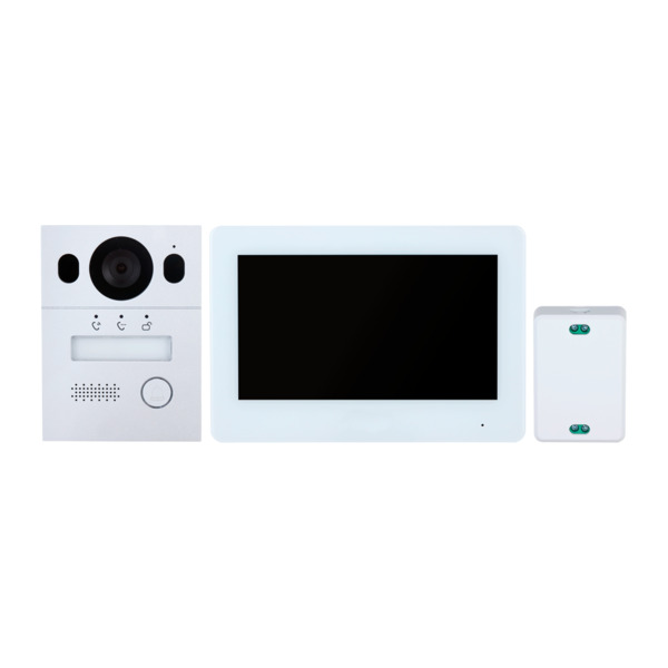 X-SECURITY XS-VTK2401-2W Kit de videoportero - Tecnología 2 hilos analógico con WiFi - Incluye placa, monitor, hub 2 hilos y sop