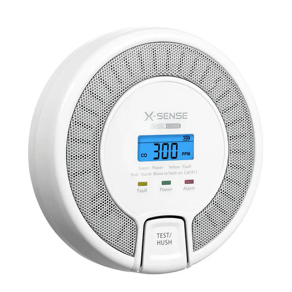 X-SENSE CO03D Detector de CO autónomo con señal sonora y visual