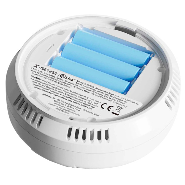 X-SENSE CO03D-W Detector de CO autónomo X-Sense - Permite conectar 24 detectores por RF 868MHz - Batería reemplazable - Indicado (3)