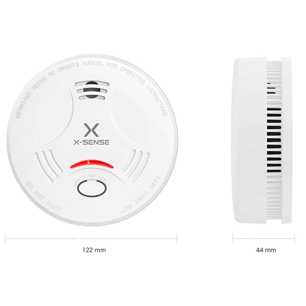X-SENSE SD11 Detector de humo autónomo X-Sense - Duración de la batería 10 años - Indicador luminoso de alarma - Alarma sonora 8 (1)