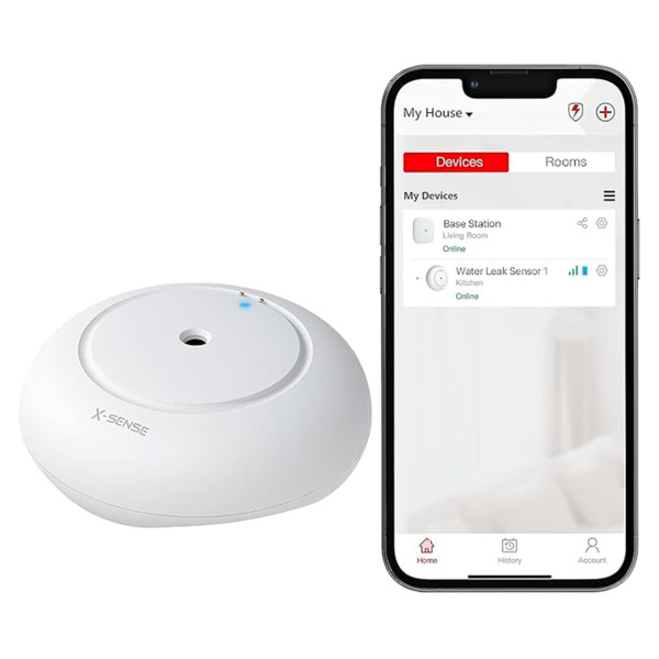 X-SENSE SWS51 Sensor de fugas de agua inalámbrico - Wi-Fi - IP66 - Compatible con la estación base SBS50 - Compatible con Ap (3)
