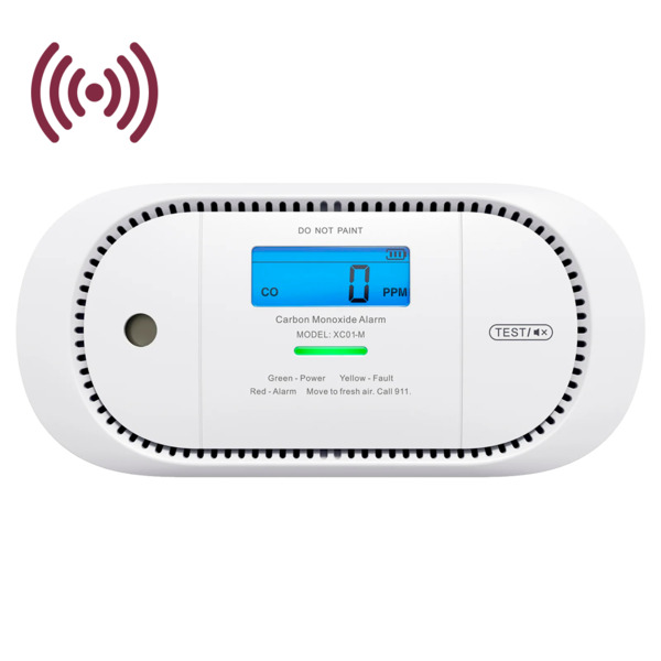 X-SENSE XC01-M Detector de CO autónomo X-Sense - Conexión con HUB SBS50 para comunicación por APP - Permite conectar 50 detector