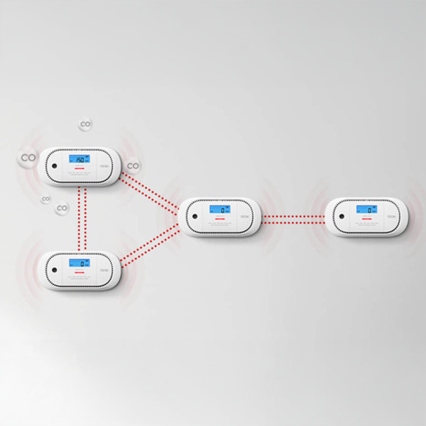 X-SENSE XC01-WR Detector de CO autónomo X-Sense - Permite conectar 24 detectores por RF 868MHz - Duración de la batería 5 años ( (7)