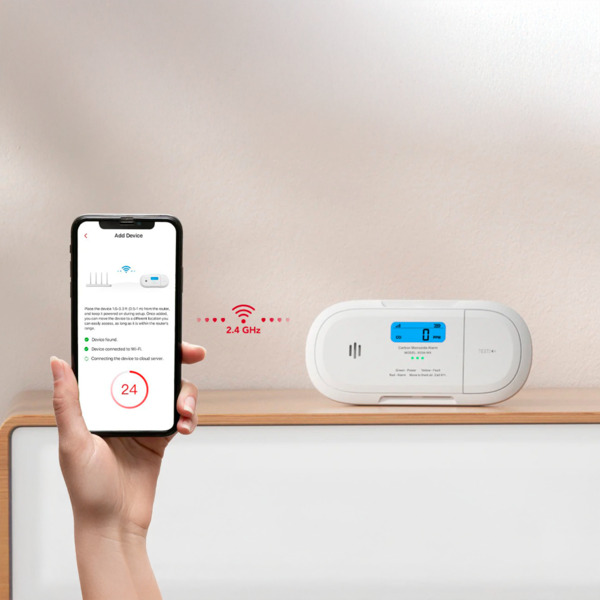 X-SENSE XC04-WX Detector de CO autónomo X-Sense - Comunicación WiFi 2.4GHz - Conexión a través de APP - Duración de la batería 1 (1)