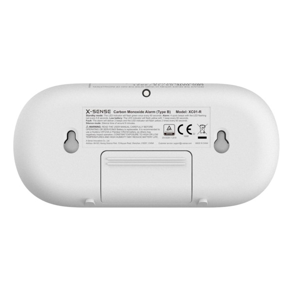 X-SENSE XC04-WX Detector de CO autónomo X-Sense - Comunicación WiFi 2.4GHz - Conexión a través de APP - Duración de la batería 1 (5)