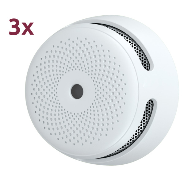 X-SENSE XS01-3PACK Pack de 3 mini detector de humo autónomo X-Sense - Duración de la batería 10 años (no reemplazable) - Indicad