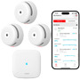 X-SENSE XS01-M-3PACK Pack de 3 mini detector de humo autónomo X-Sense - Conexión con HUB SBS50 para comunicación por APP - Permi (2)