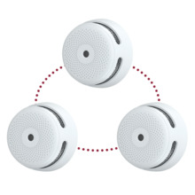 X-SENSE XS01-WR-3PACK Pack de 3 mini detector de humo autónomo X-Sense - Permite conectar 24 detectores por RF 868MHz - Duración