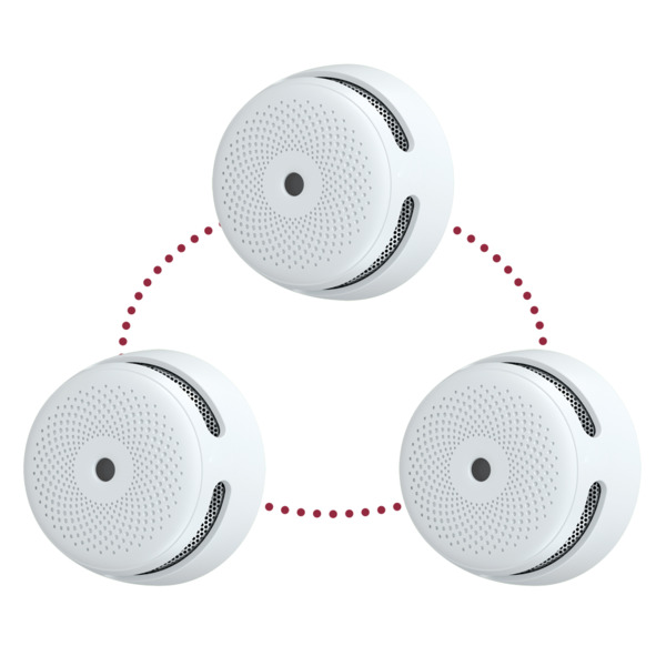 X-SENSE XS01-WR-3PACK Pack de 3 mini detector de humo autónomo X-Sense - Permite conectar 24 detectores por RF 868MHz - Duración