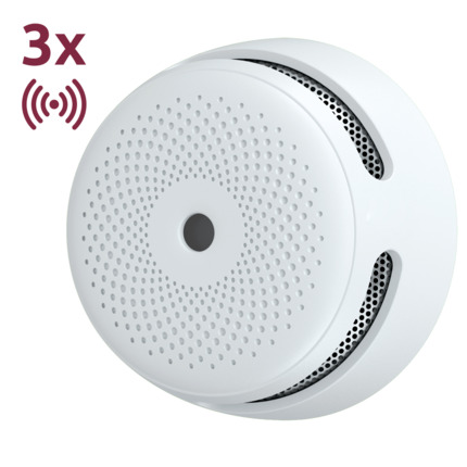 Comprar X-SENSE XS01-WX-3PACK Pack de 3 mini detector de humo autónomo X-Sense - Comunicación WiFi 2.4GHz - Conexión a través de APP - Duración de la batería 1 año (reemplazable) - Alarma sonora 85 dB a 3m - Certificado EN 14604