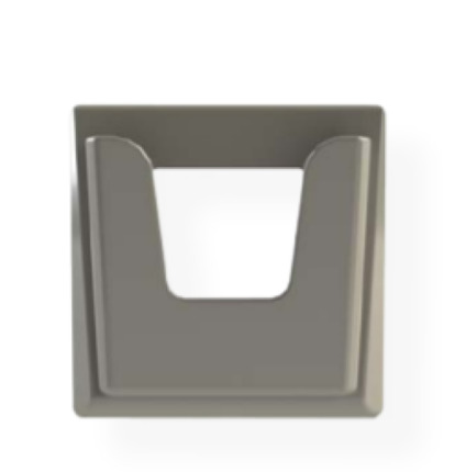 Comprar DINFPS-ES Marco simple color gris claro con soporte de tarjeta para lectores de ahorro de energía gama DIN