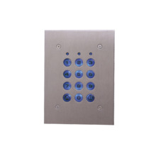 XPR EX6-102A Teclado autónomo antivandálico exterior hasta 1.000 códigos. Carcasa de acero inoxidable y teclas retroiluminadas d
