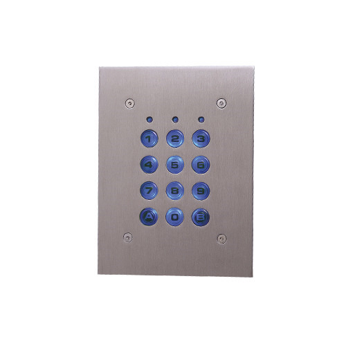 XPR EX6-102A Teclado autónomo antivandálico exterior hasta 1.000 códigos. Carcasa de acero inoxidable y teclas retroiluminadas d